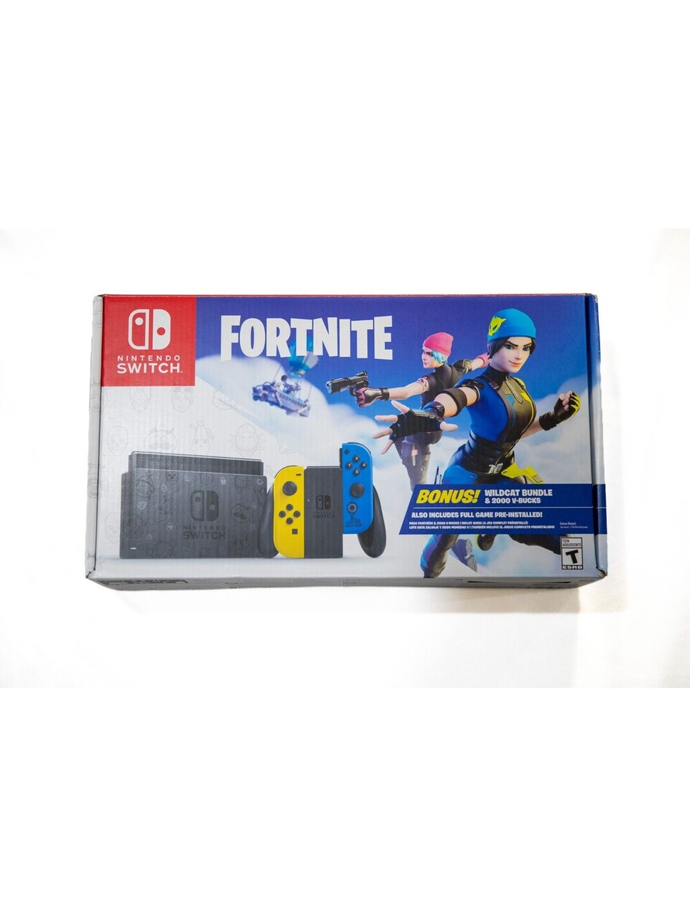 Nintendo Switch Fortnite Wildcat Edition Limited Edition EMPTY BOX, NO CODE